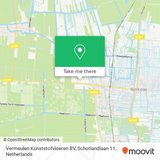 Vermeulen Kunststofvloeren BV, Schotlandlaan 11 map