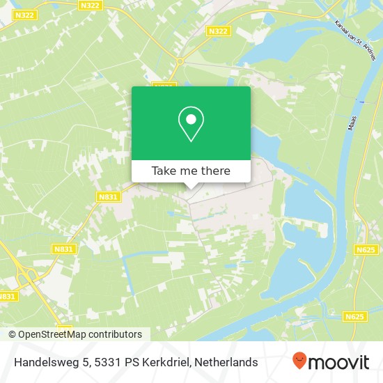 Handelsweg 5, 5331 PS Kerkdriel map