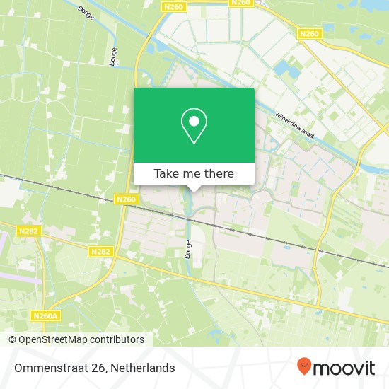 Ommenstraat 26, 5045 TN Tilburg Karte