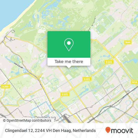 Clingendael 12, 2244 VH Den Haag map