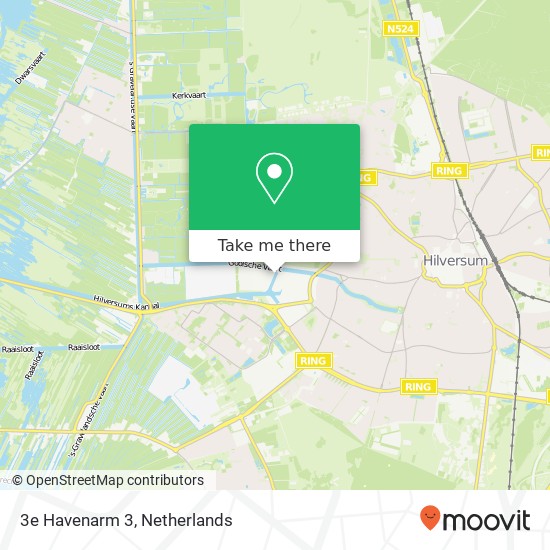 3e Havenarm 3, 1216 Hilversum map