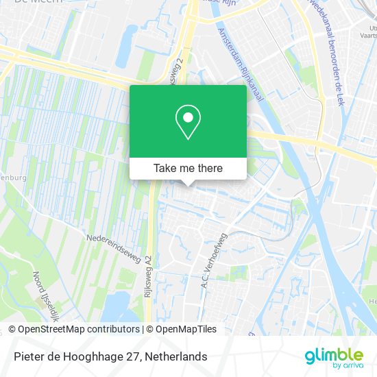 Pieter de Hooghhage 27 map