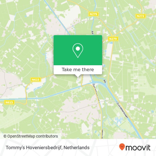 Tommy's Hoveniersbedrijf, Krommesteeg 3A Karte