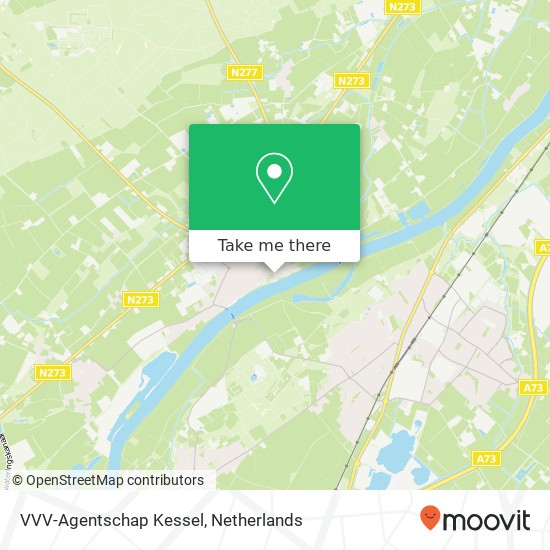 VVV-Agentschap Kessel map