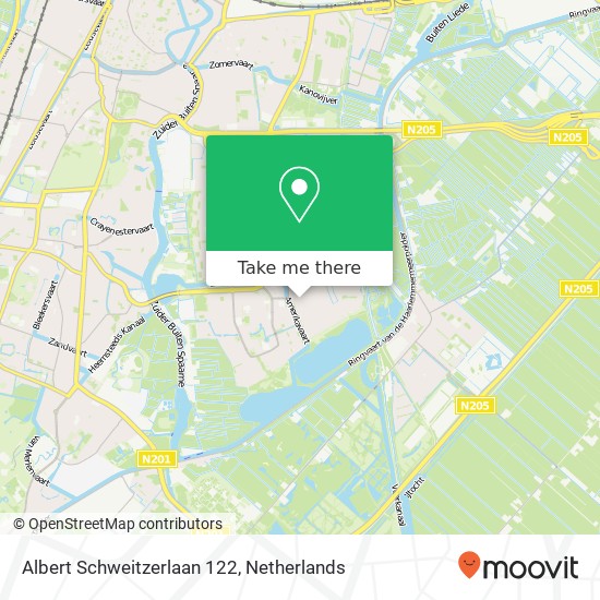 Albert Schweitzerlaan 122, 2037 RV Haarlem map