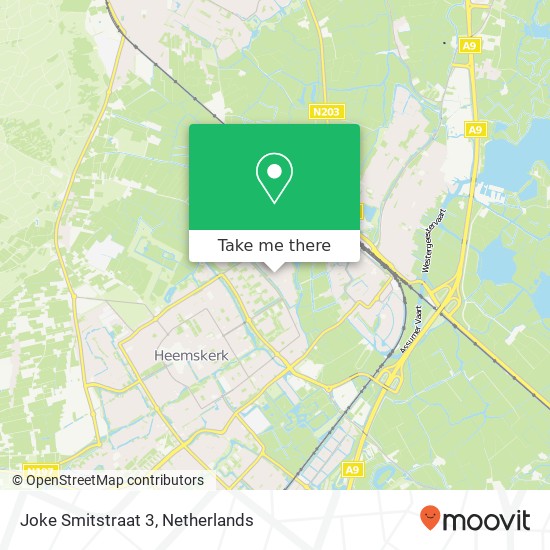Joke Smitstraat 3, 1963 CH Heemskerk map