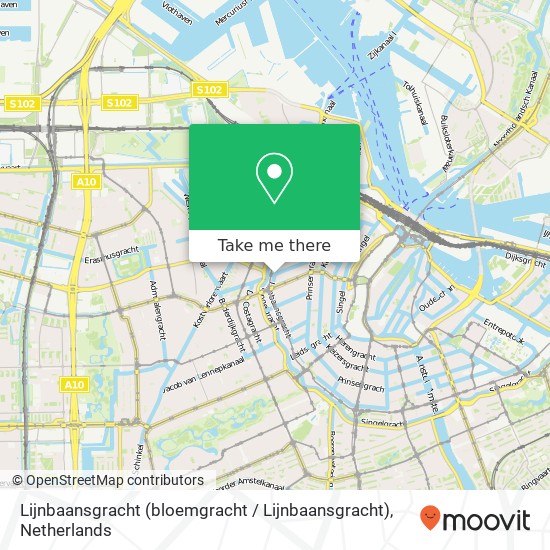 Lijnbaansgracht (bloemgracht / Lijnbaansgracht), 1016 Amsterdam Karte