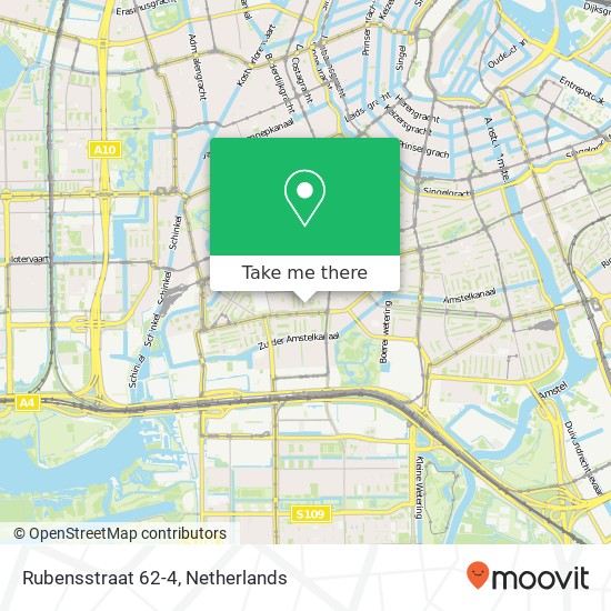 Rubensstraat 62-4, 1077 MX,1077 MX Amsterdam Karte