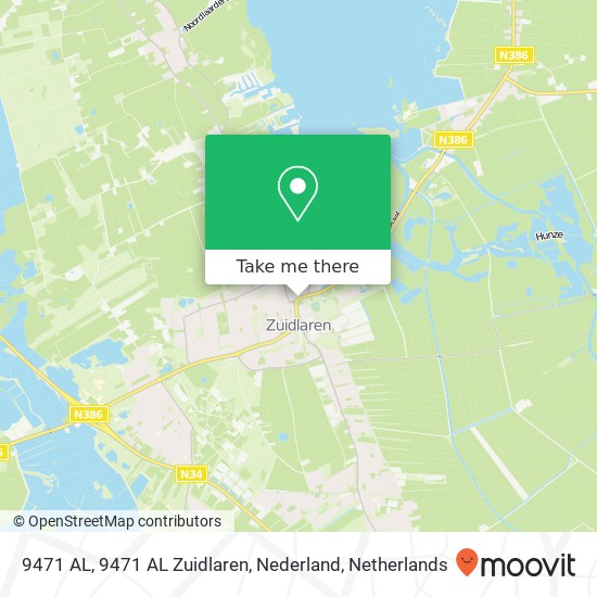 9471 AL, 9471 AL Zuidlaren, Nederland map