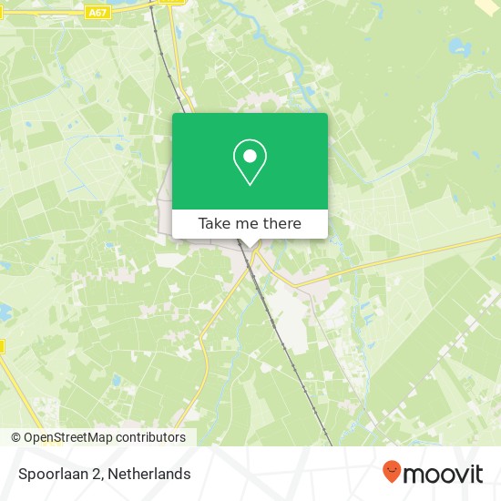 Spoorlaan 2, 5591 HT Heeze map