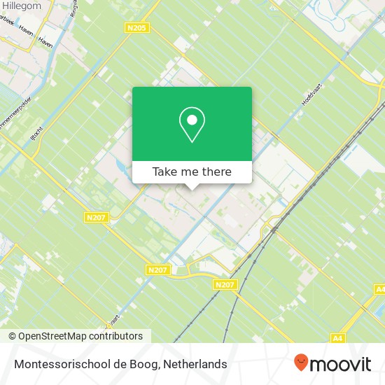 Montessorischool de Boog, Johannes Bogaardstraat 16A map