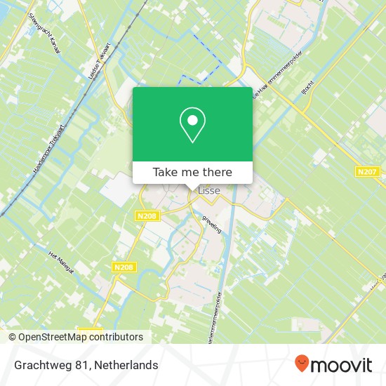 Grachtweg 81, 2161 HM Lisse map