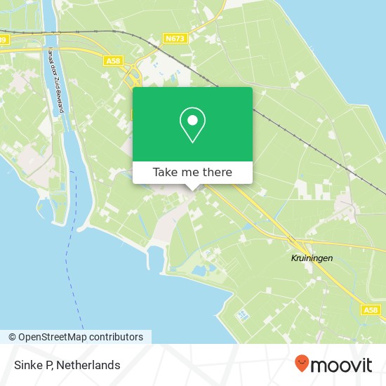 Sinke P, Sluisweg 24 map