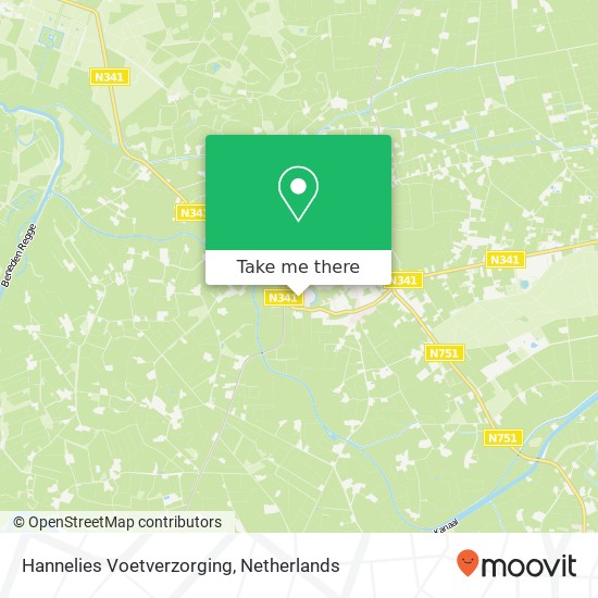 Hannelies Voetverzorging, De Kottergoren 25 Karte