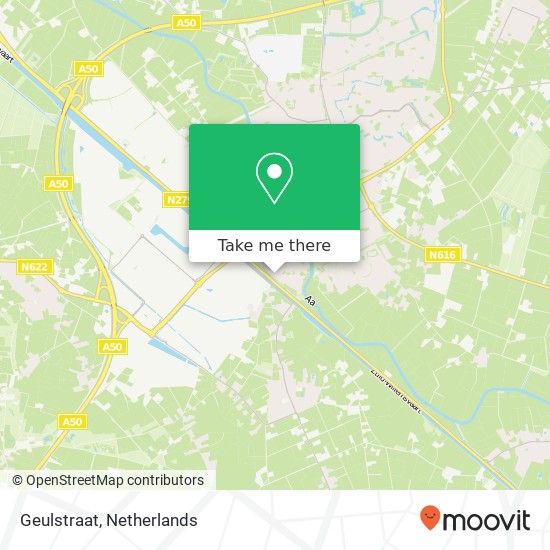 Geulstraat, Geulstraat, 5463 Veghel, Nederland Karte