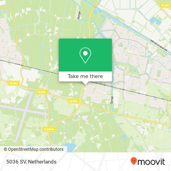 5036 SV, 5036 SV Tilburg, Nederland map