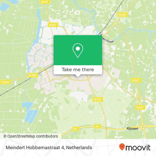 Meindert Hobbemastraat 4, 7462 DJ Rijssen map