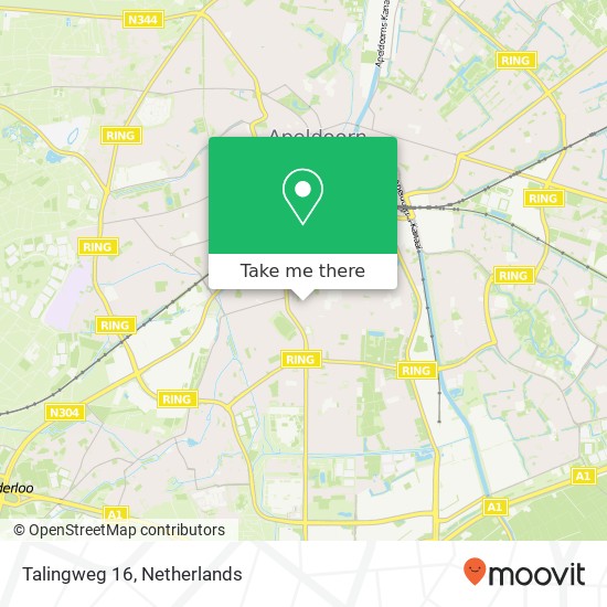 Talingweg 16, 7331 EN Apeldoorn map