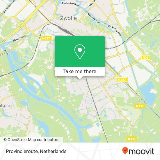 Provincieroute, Provincieroute, Zwolle, Nederland map