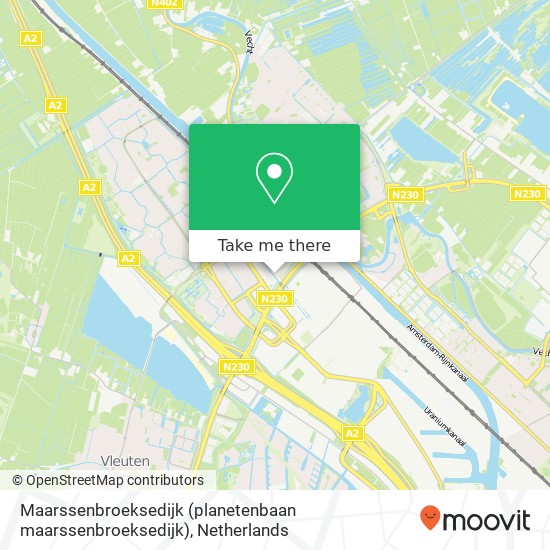 Maarssenbroeksedijk (planetenbaan maarssenbroeksedijk), 3606 AK Maarssen map