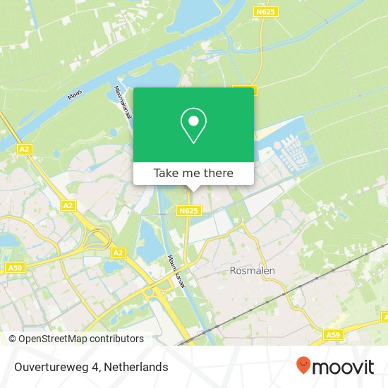 Ouvertureweg 4, 5245 AV Rosmalen map