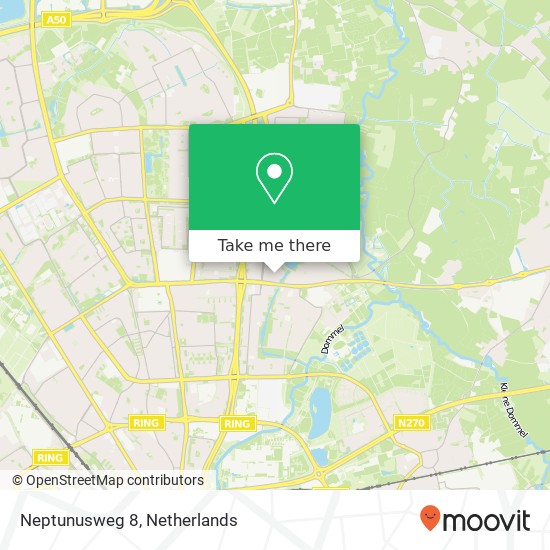 Neptunusweg 8 map