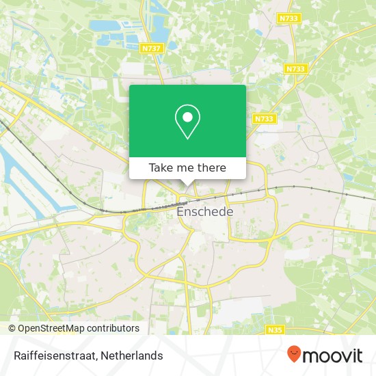 Raiffeisenstraat, Raiffeisenstraat, 7514 Enschede, Nederland Karte