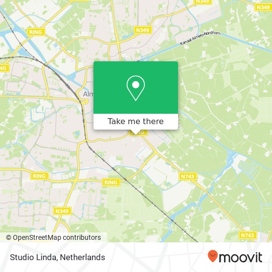 Studio Linda, Bornsestraat 168 map