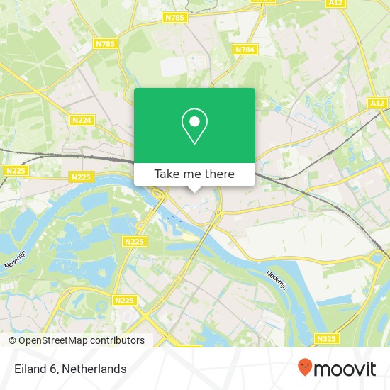 Eiland 6, 6811 DC Arnhem Karte