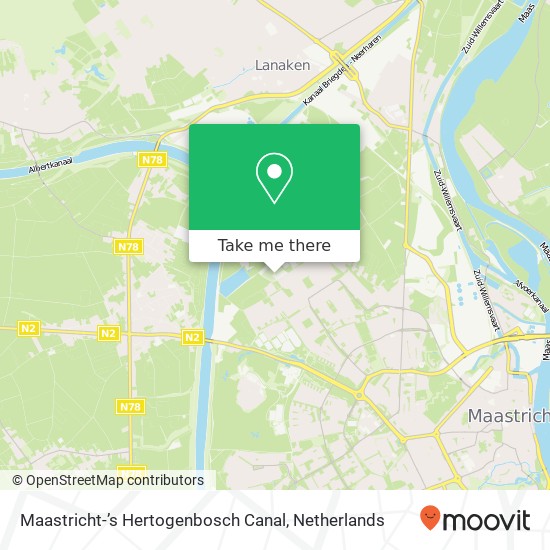 Maastricht-’s Hertogenbosch Canal Karte