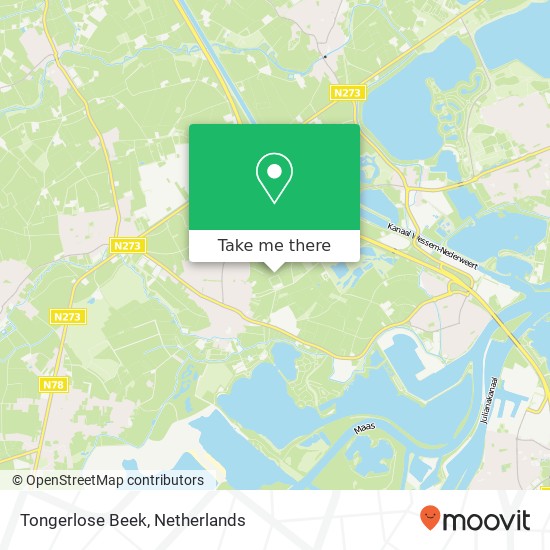 Tongerlose Beek map