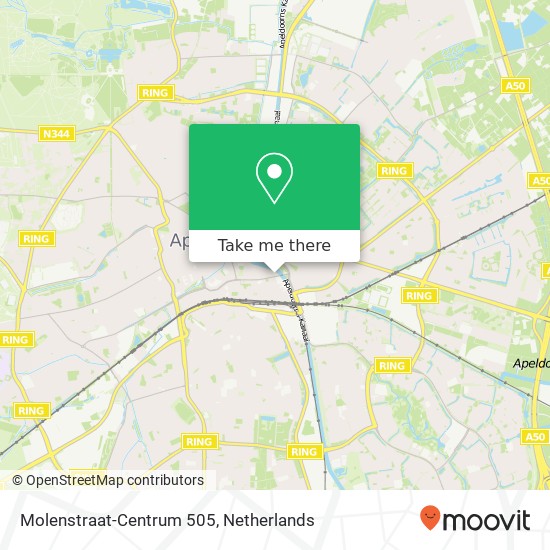 Molenstraat-Centrum 505, 7311 XM Apeldoorn map