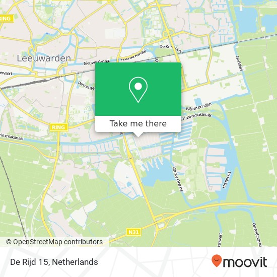 De Rijd 15, De Rijd 15, 8939 AC Leeuwarden, Nederland map