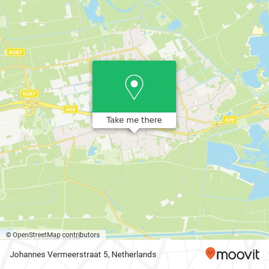 Johannes Vermeerstraat 5, 5251 NP Vlijmen map