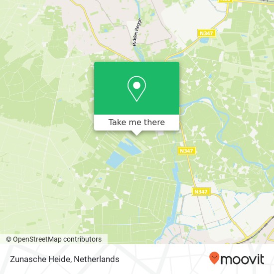 Zunasche Heide map