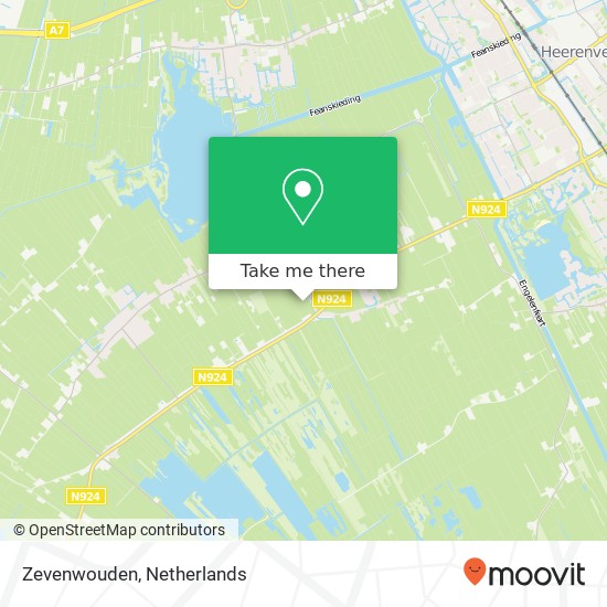 Zevenwouden map