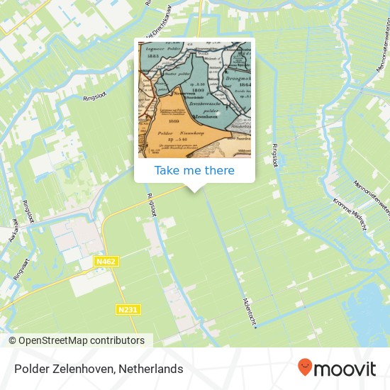 Polder Zelenhoven Karte