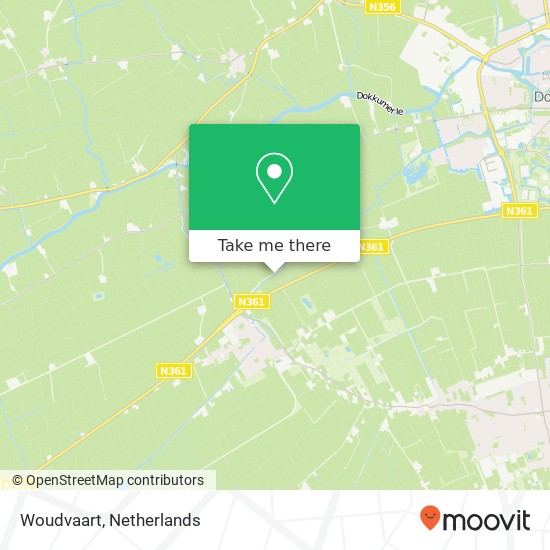 Woudvaart map