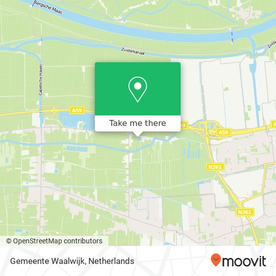 Gemeente Waalwijk map