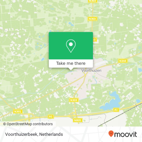 Voorthuizerbeek Karte