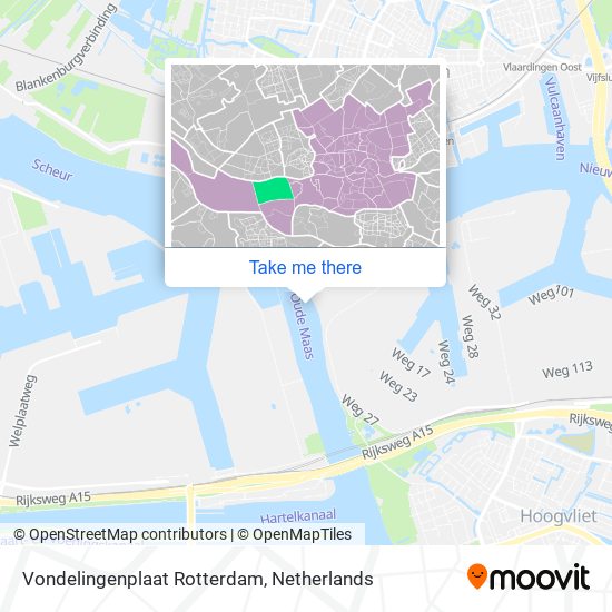 Vondelingenplaat Rotterdam map