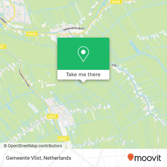 Gemeente Vlist map