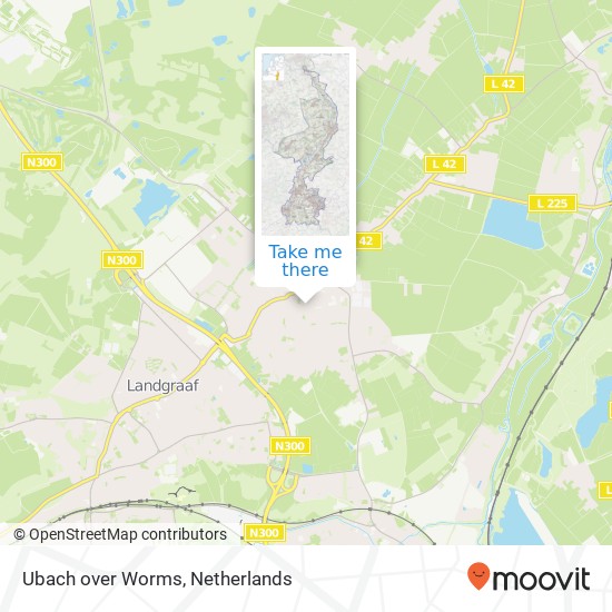 Ubach over Worms map