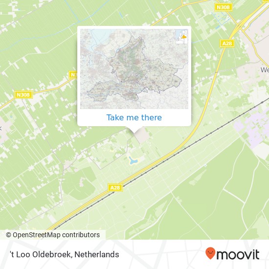 't Loo Oldebroek map