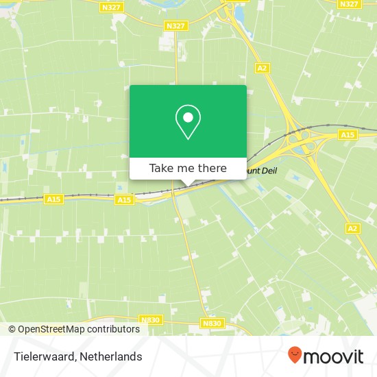 Tielerwaard map