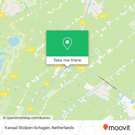 Kanaal Stolpen-Schagen Karte