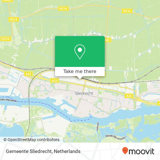 Gemeente Sliedrecht map