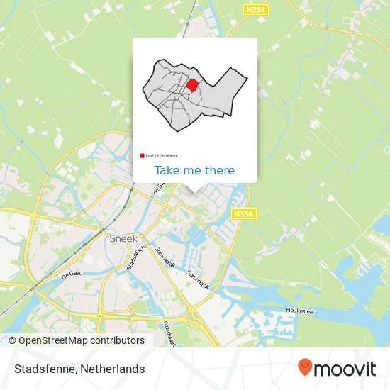 Stadsfenne map