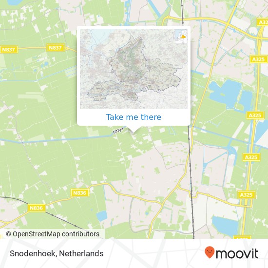 Snodenhoek map