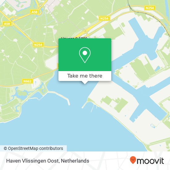 Haven Vlissingen Oost map